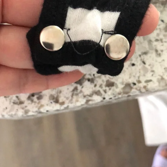 Michael Kors stripped black and white body suit. Size M. - Picture 7 of 8